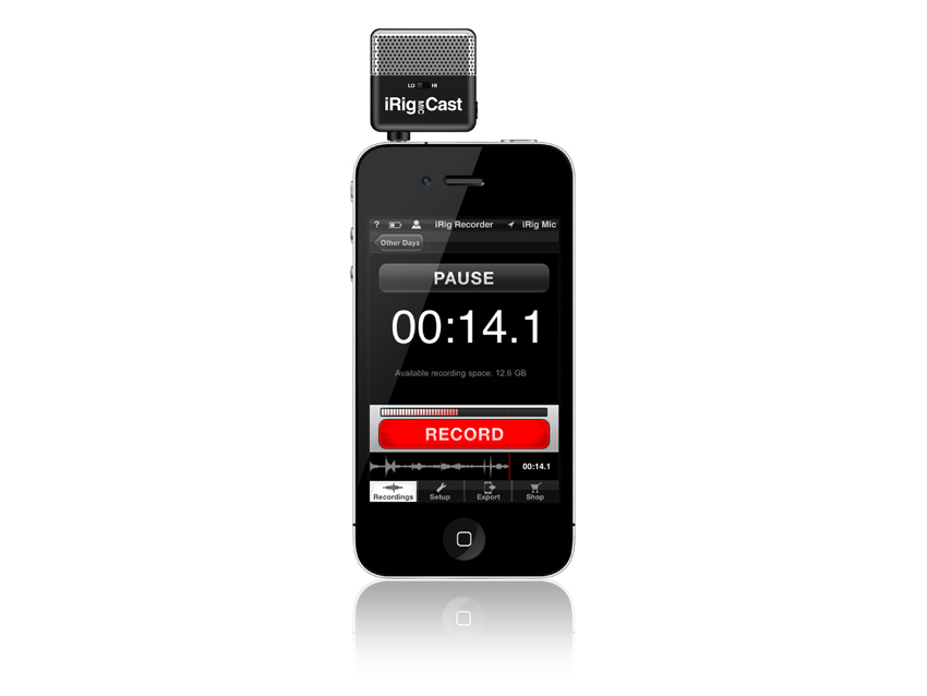 The iRig Mic Cast plugs straight into your headphone socket. Click the photo for more images.