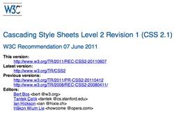 CSS 2.1 is now an official W3C Recommendation