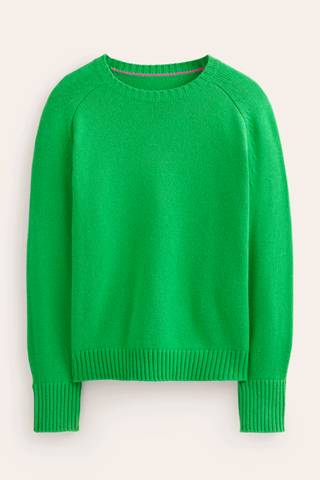 Boden Split Cuff Cashmere Sweater