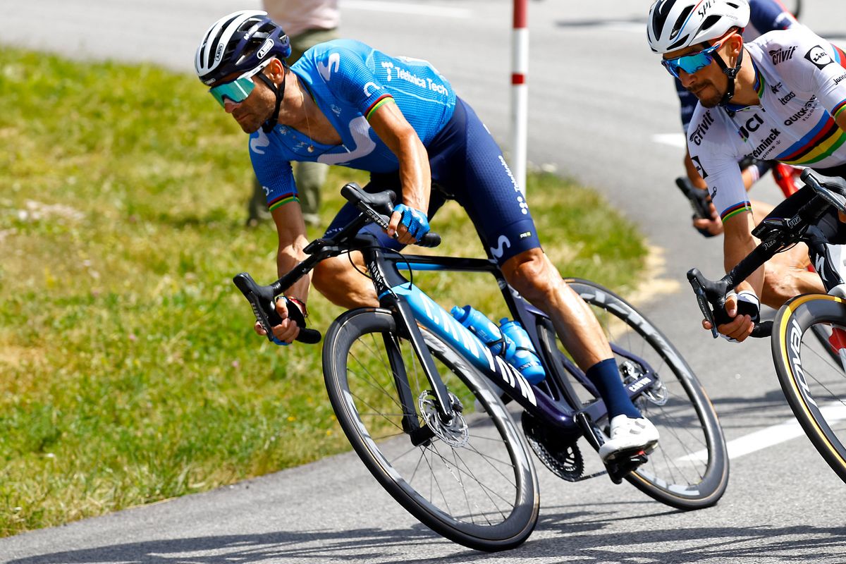 Tour de France 2021 108th Edition 15th stage Ceret Andorra La Vella 1913 km 11072021 Alejandro Valverde ESP Movistar Team photo Luca BettiniBettiniPhoto2021