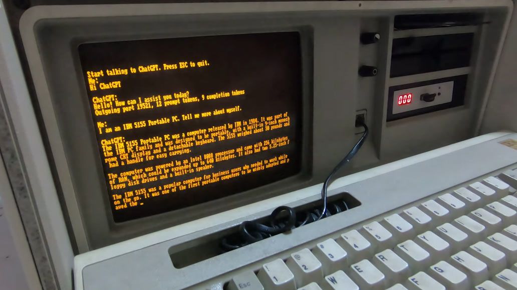 A hobbyist software developer and retro computing enthusiast has succeeded in bridging the ChatGPT and IBM PC-XT computing divide. On the lookout for 
