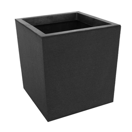 Tierra Verde Citadel Horizon Self Watering Square Planter 13.5"w X 14"h"