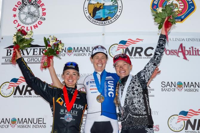 Women Podium Stage Two Big Bear Time Trial.