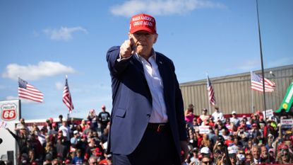 Donald Trump campaigns in Wisconsin