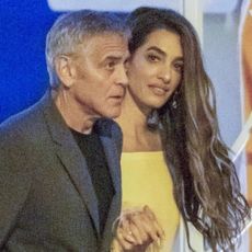 Amal and George Clooney in Lake Como