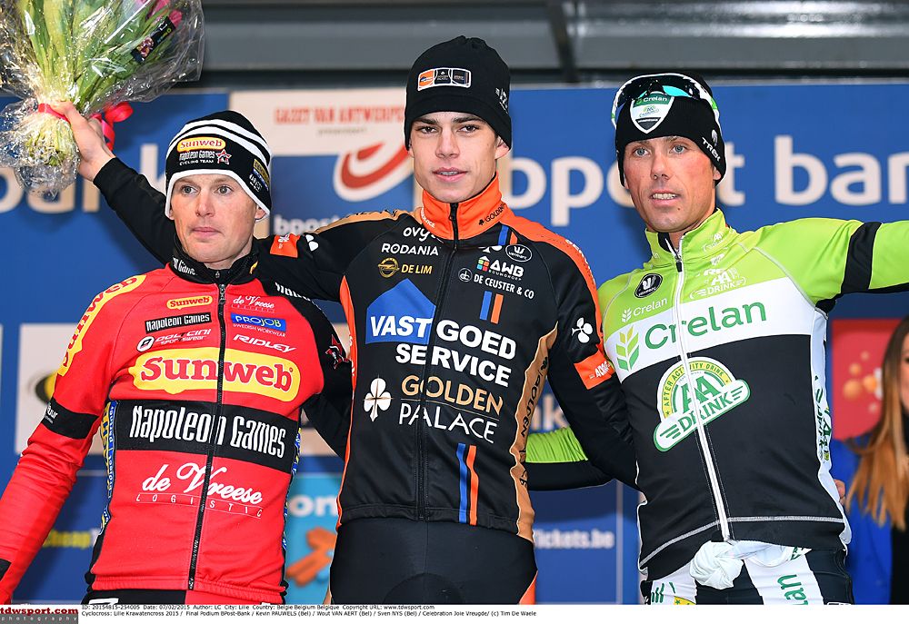 Wout Van Aert wins the overall Bpost Bank Trophy series