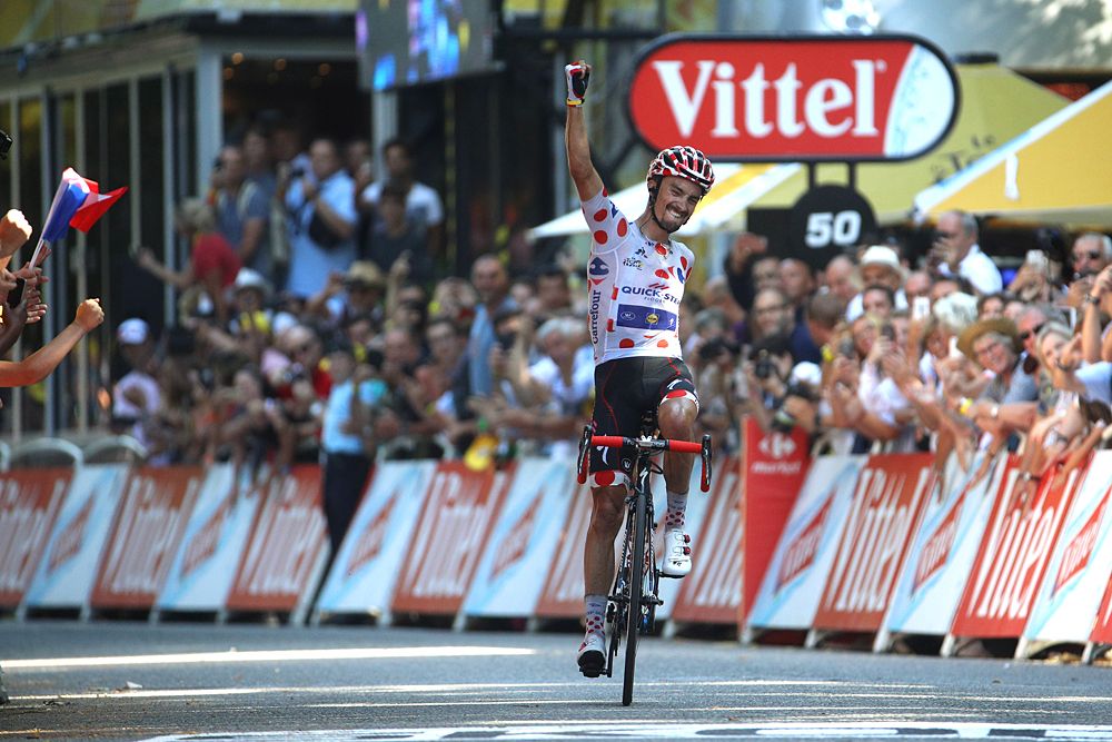 Julian Alaphilippe (Quick-Step Floors) wins stage 16 at the Tour de France