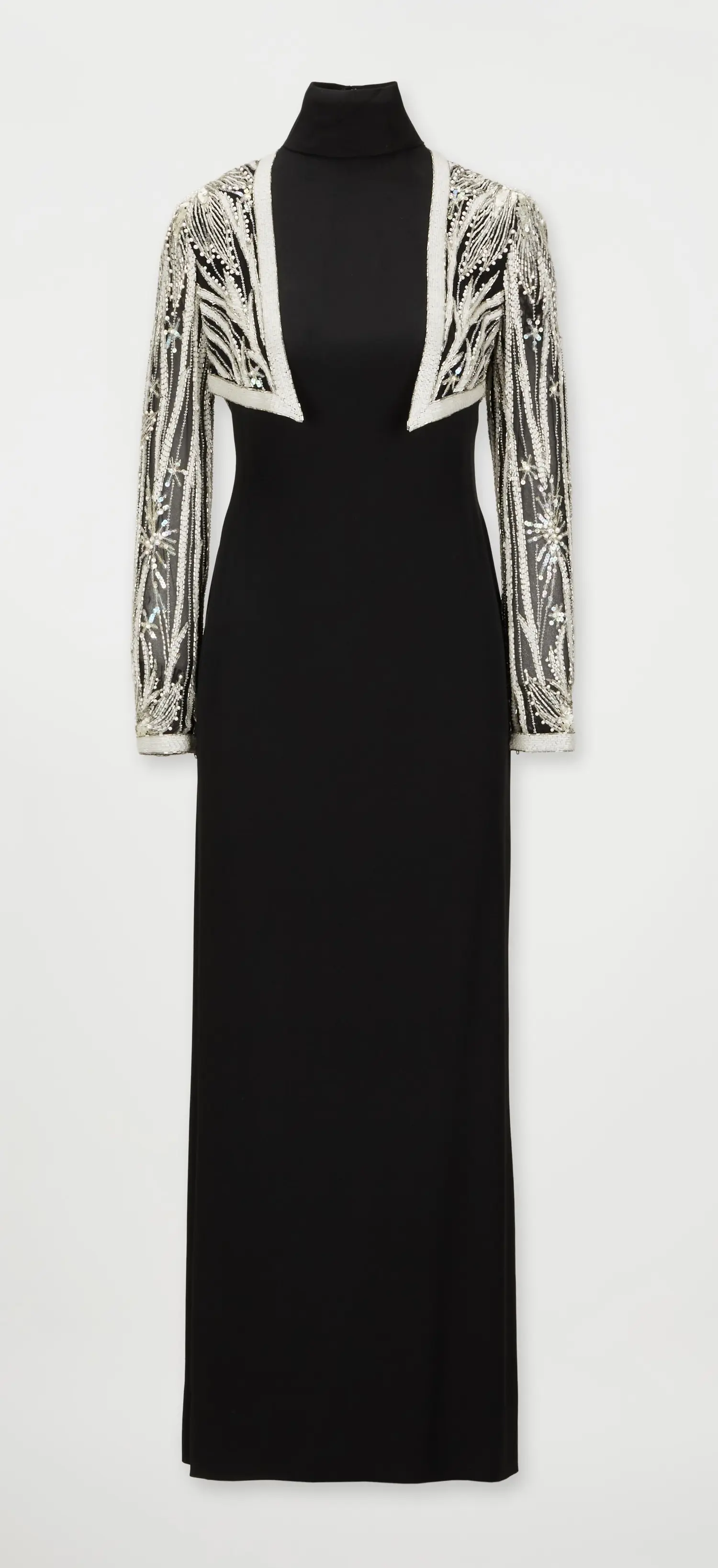 Bob Mackie 1988 Black Evening Gown With Beading