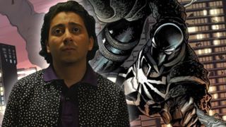 Tony Revolori as Flash Thompson in the MCU alongside Agent Venom in comics