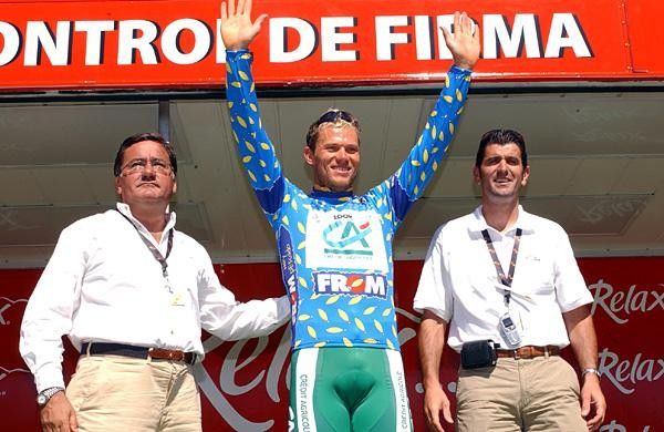 Thor Hushovd (Credit Agricole) in the points jersey