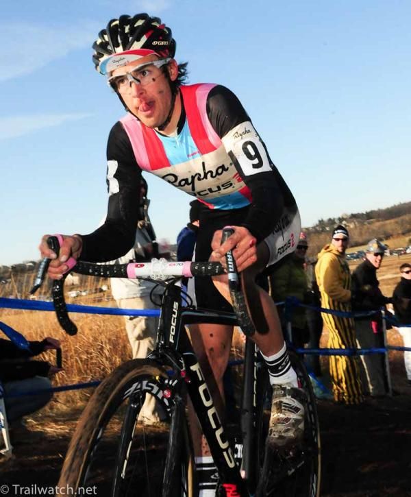 Chris Jones (Rapha Focus) joined the leaders for a couple of laps