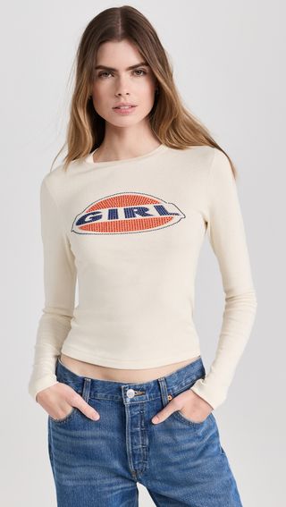 Re/done X Pam 90s girls long sleeve t-shirt
