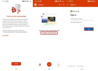 Set up Office app on Android