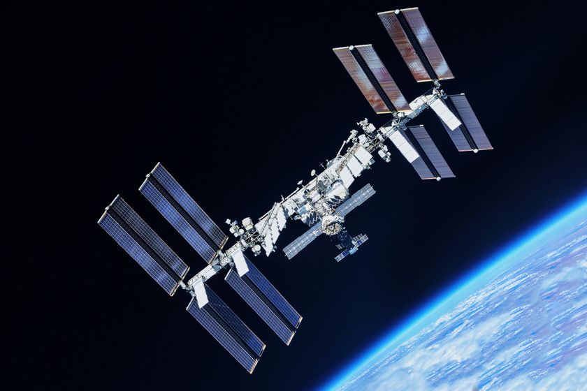 International Space Station in Earth&#039;s orbit