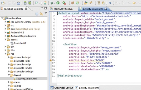 You can declare any type of desired UI property by using the Android XML vocabulary