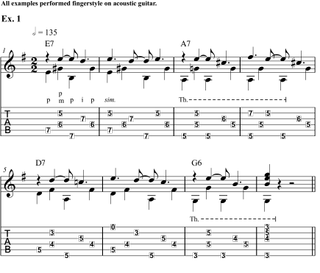 Music tab for Guitar Players "How to Play Like Tommy Emmanuel" lesson