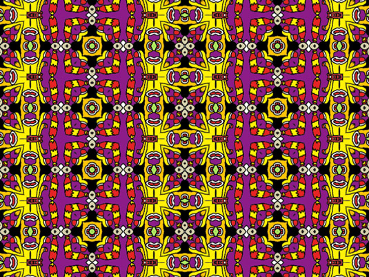 Beatles-inspired repeat pattern by Lottie Norton