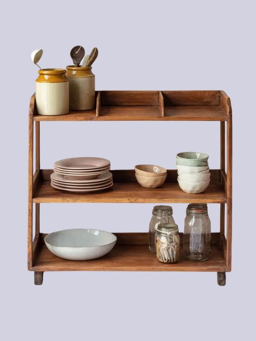 Recycled Teak Shelving Rack