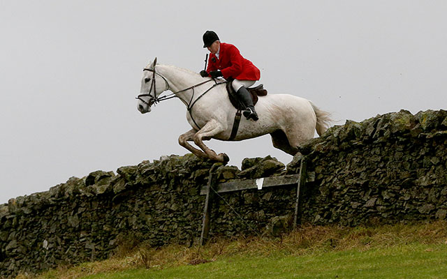 Olympic medal winner and former eventer Ian Stark gives the field a great lead out with the Duke of Buccleuch&amp;rsquo;s