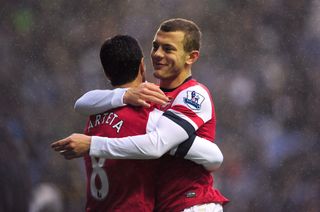Arteta and Wilshere were team-mates in the Arsenal midfield.