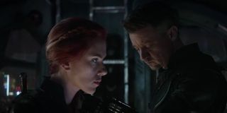 Widow and Hawkeye in Endgame