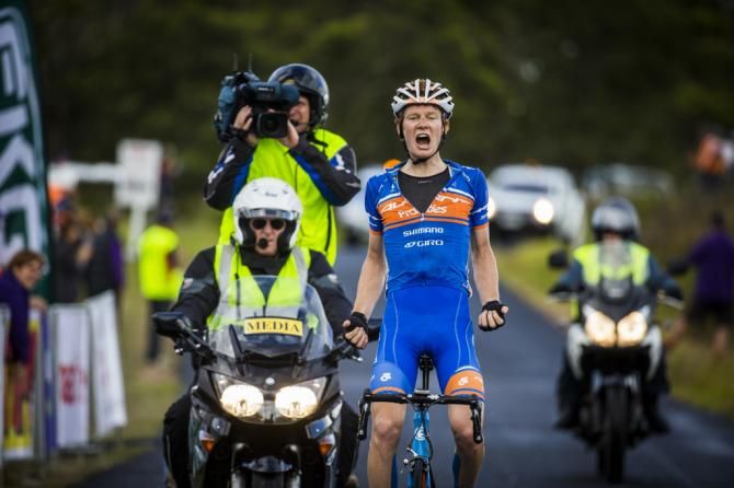 Jack Haig (Avanti) celebrates his first NRS win of 2014
