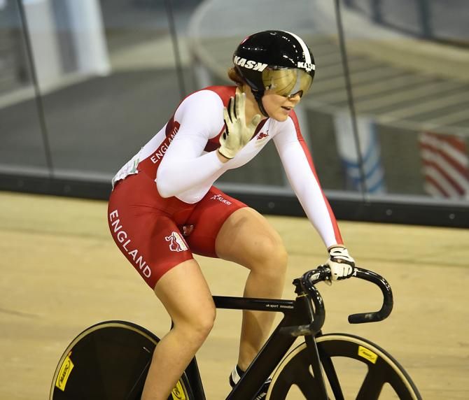 Jess Varnish (England) took bronze in the sprint
