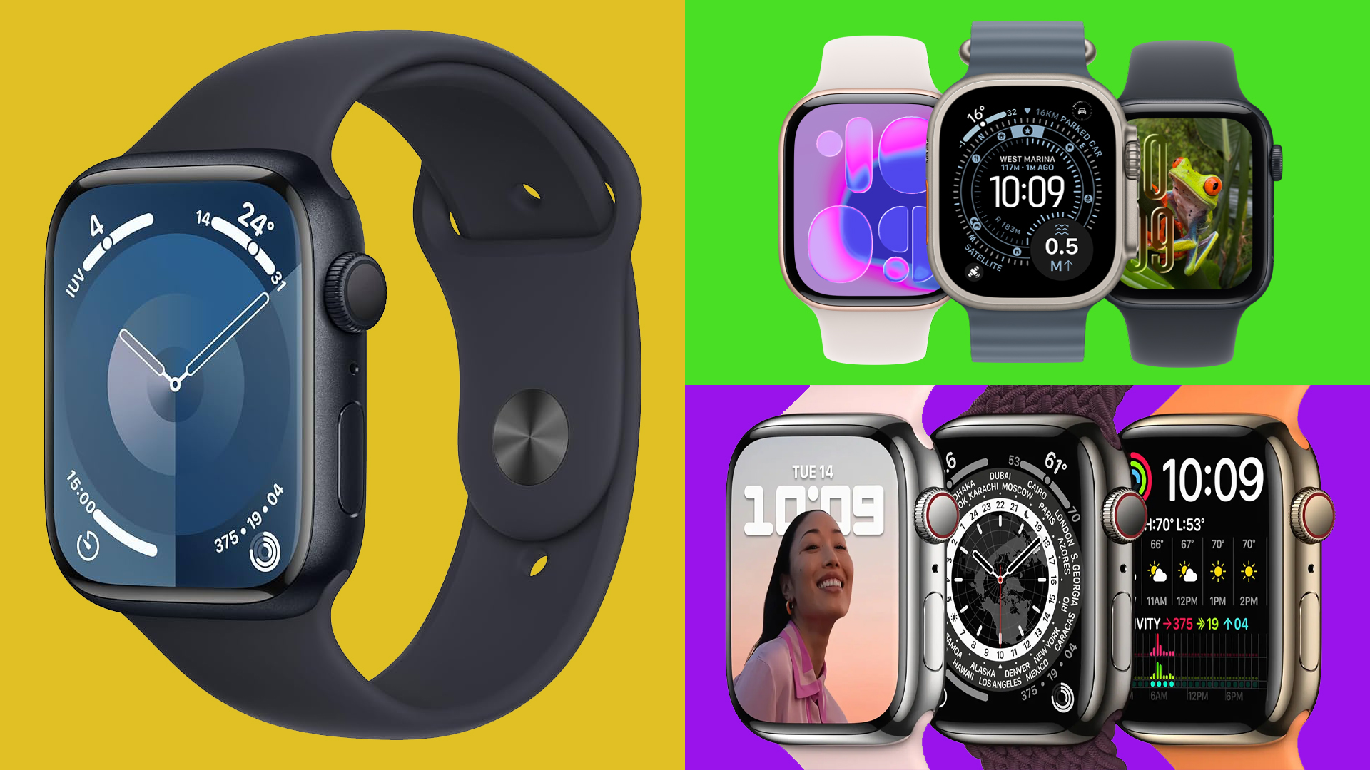 All the Apple Watches. 