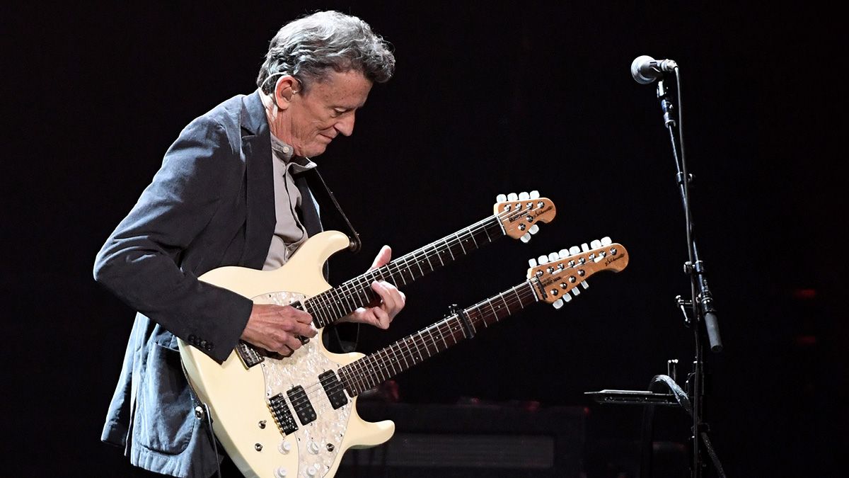 Guitarist Steuart Smith performs with the Eagles at MGM Grand Garden Arena on September 27, 2019 in Las Vegas, Nevada