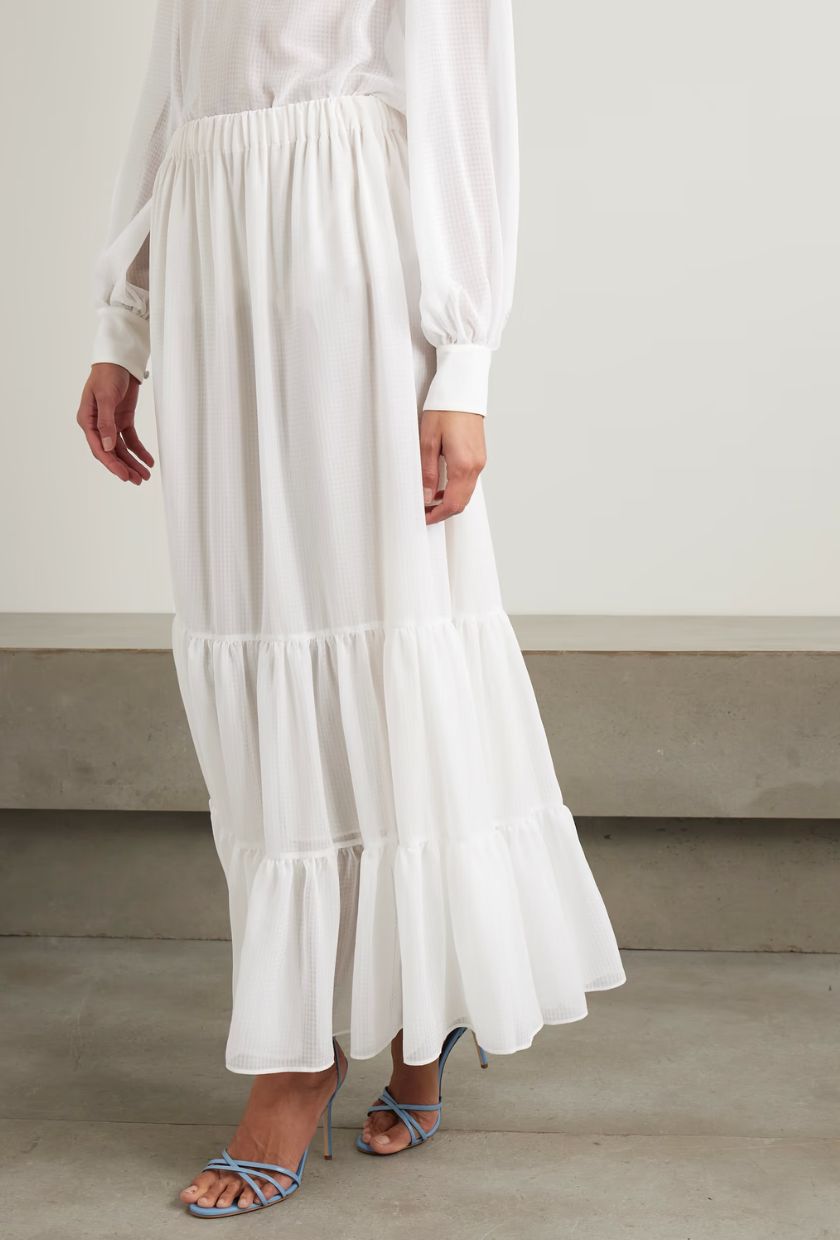 ETRO, Tiered Jacquard Maxi Skirt