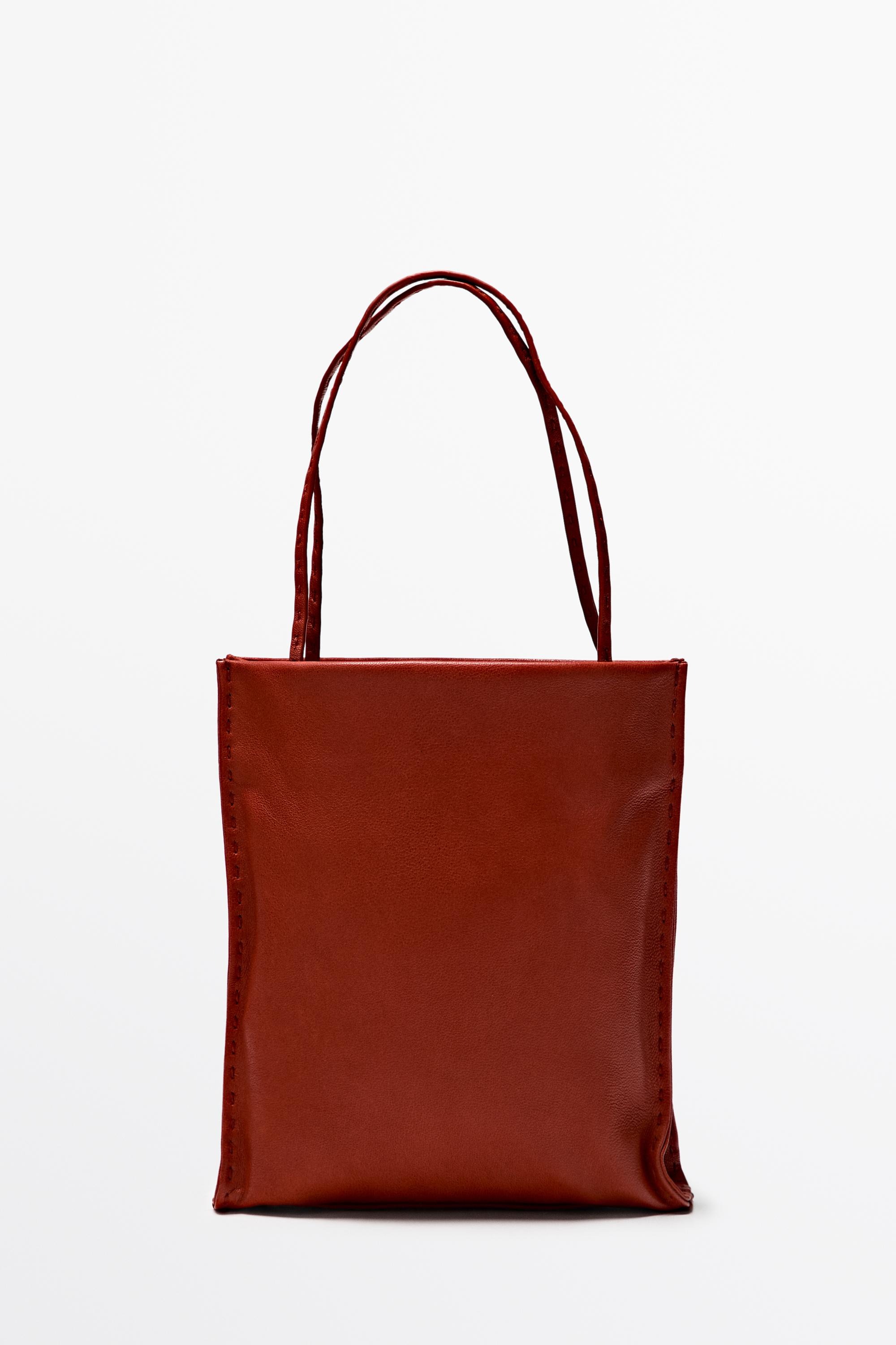 Massimo Dutti, Nappa Leather Double Compartment Bag