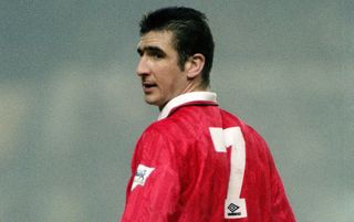 Eric Cantona in action for Manchester United