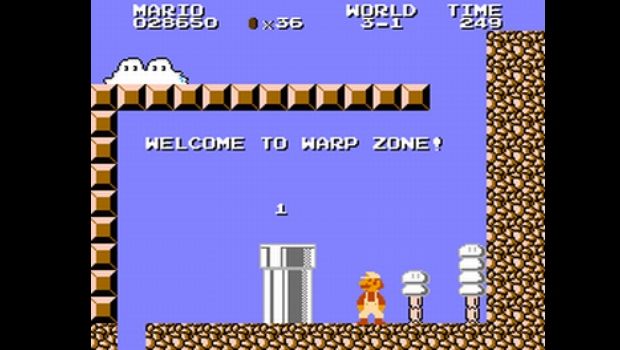 how to get negative world in super mario bros