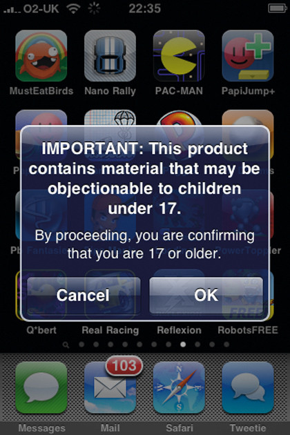 17+ warning