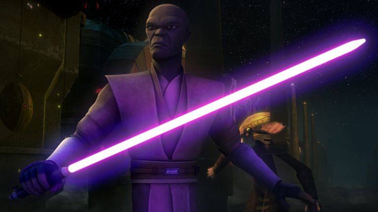 Mace Windu’s purple-bladed saber