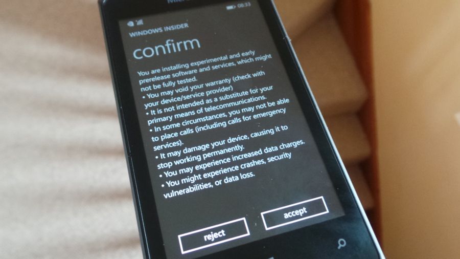 Windows 10 Mobile installation