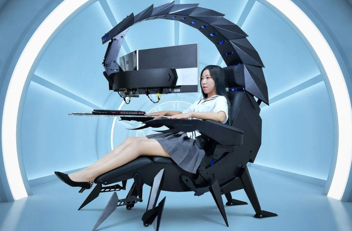 I M Not Worthy Of The Absolute Power Of This Transforming Scorpion Cockpit Pc Gamer