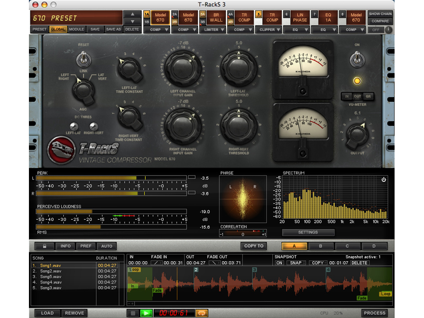 T-Racks 3 works standalone and as a plug-in.