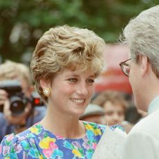 princess diana, princess of wales, visits the lighthouse project for aids victims west london picture taken 20th july 1992 photo by kent gavinmirrorpixgetty images