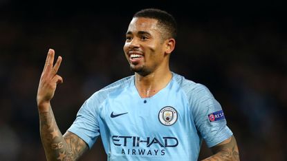 Manchester City striker Gabriel Jesus scored a hat-trick against Shakhtar Donetsk