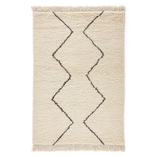 La Redoute Nyborg Berber-Style Fringed Wool Rug