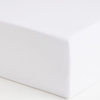 White fitted bed sheet