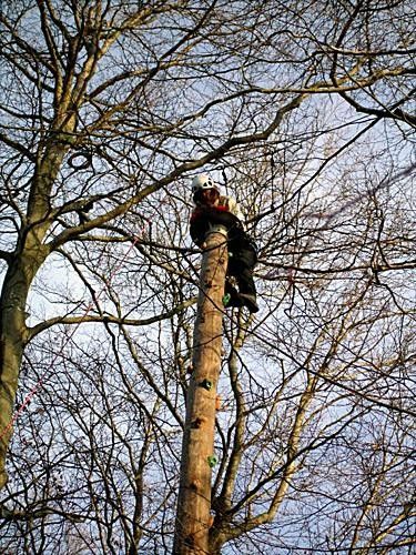 The final climbing effort