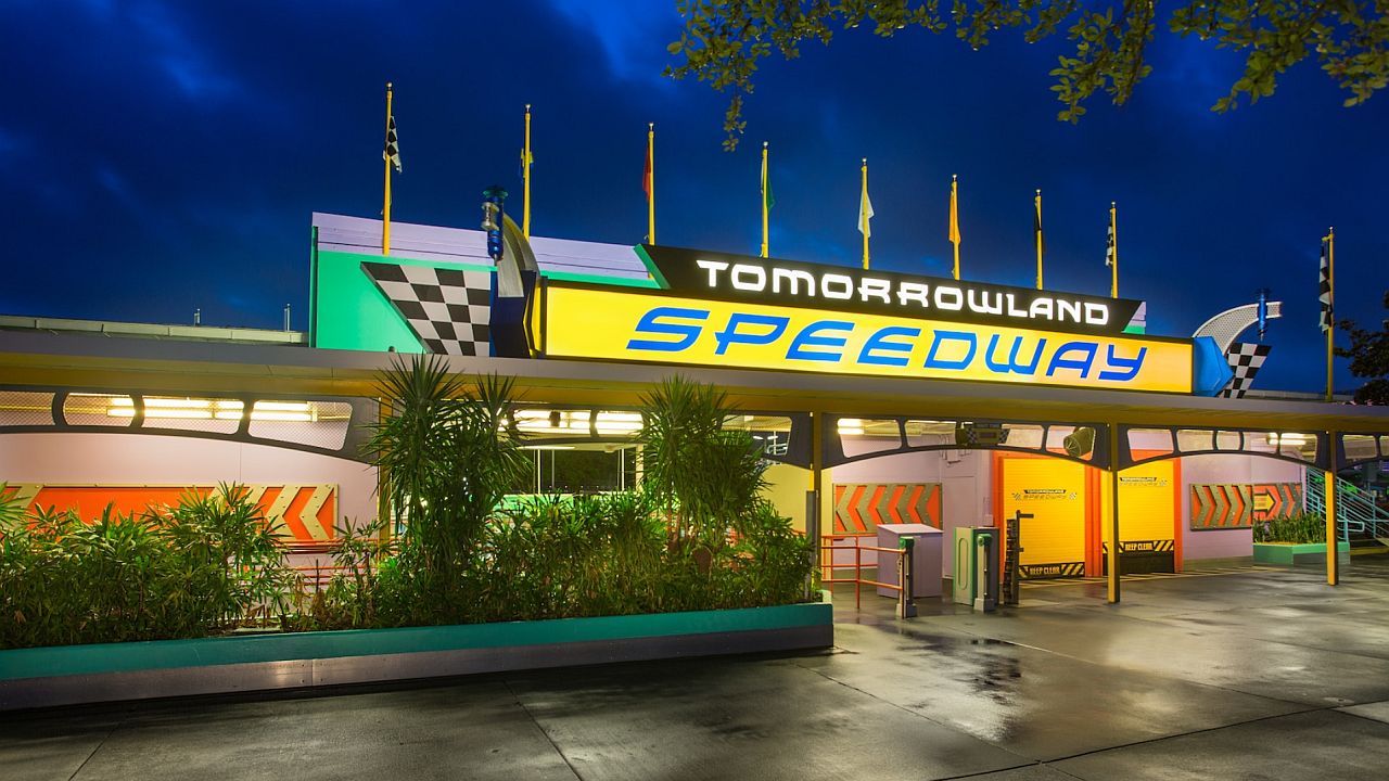 Tomorrowland Speedway exterior sign