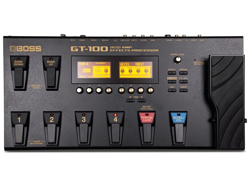 The GT-100's case is sturdy metal.