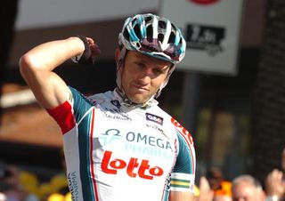Matthew Lloyd (Omega Pharma-Lotto) wins the stage.
