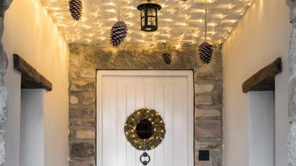 Christmas door decor by Lights4fun