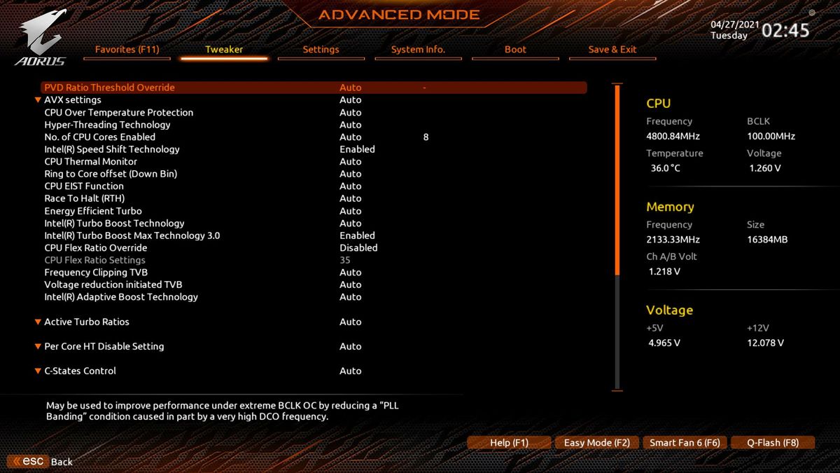 Gigabyte Z590I Aorus Ultra