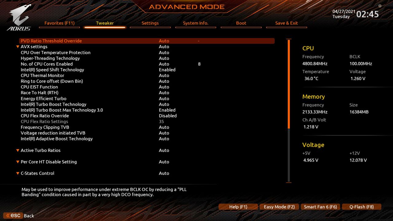 Gigabyte Z590I Aorus Ultra