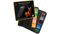 Product shot of some of the best coloured pencils, from Monarch 